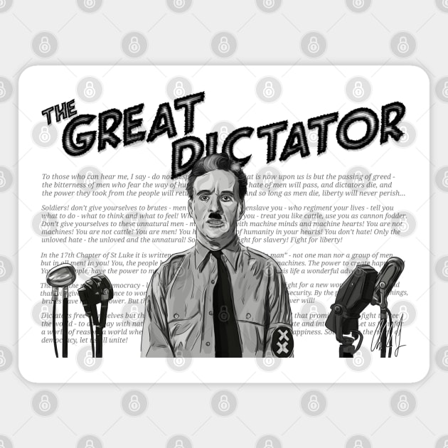 The Great Dictator: Unite Magnet by 51Deesigns